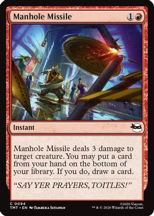 Manhole Missile (TMT-094) - [Teenage Mutant Ninja Turtles]