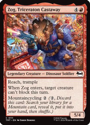 Zog, Triceraton Castaway (TMT-111) - [Teenage Mutant Ninja Turtles] Foil