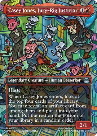 Casey Jones, Jury-Rig Justiciar (Borderless) (TMT-207) - [Teenage Mutant Ninja Turtles] Foil