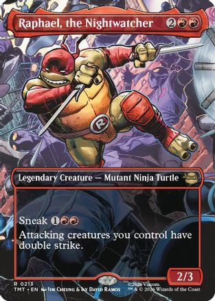 Raphael, the Nightwatcher (Borderless) (TMT-213) - [Teenage Mutant Ninja Turtles]