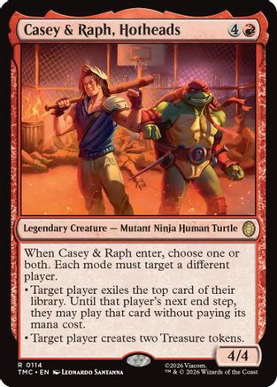 Casey & Raph, Hotheads (TMC-114) - [Commander: Teenage Mutant Ninja Turtles]