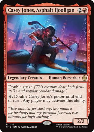 Casey Jones, Asphalt Hooligan (TMC-115) - [Commander: Teenage Mutant Ninja Turtles]