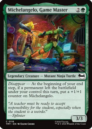 Michelangelo, Game Master (TMT-118) - [Teenage Mutant Ninja Turtles] Foil