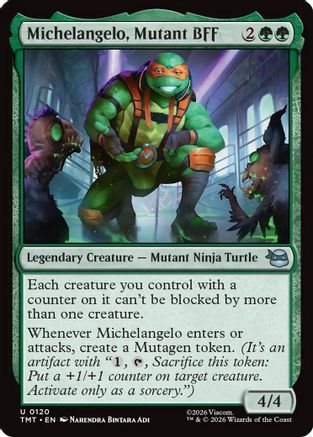 Michelangelo, Mutant BFF (TMT-120) - [Teenage Mutant Ninja Turtles] Foil