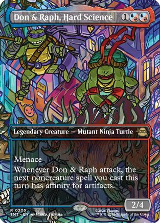 Don & Raph, Hard Science (Borderless) (TMT-205) - [Teenage Mutant Ninja Turtles] Foil