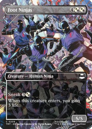 Foot Ninjas (Borderless) (TMT-209) - [Teenage Mutant Ninja Turtles] Foil