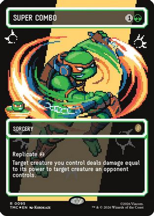 Super Combo (Borderless) (Surge Foil) (TMC-095) - [Commander: Teenage Mutant Ninja Turtles] Foil