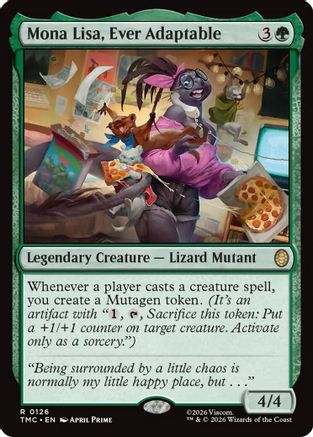 Mona Lisa, Ever Adaptable (TMC-126) - [Commander: Teenage Mutant Ninja Turtles]
