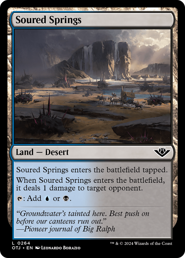 Soured Springs (OTJ-264) - [Hors-la-loi de Thunder Junction] Feuille 