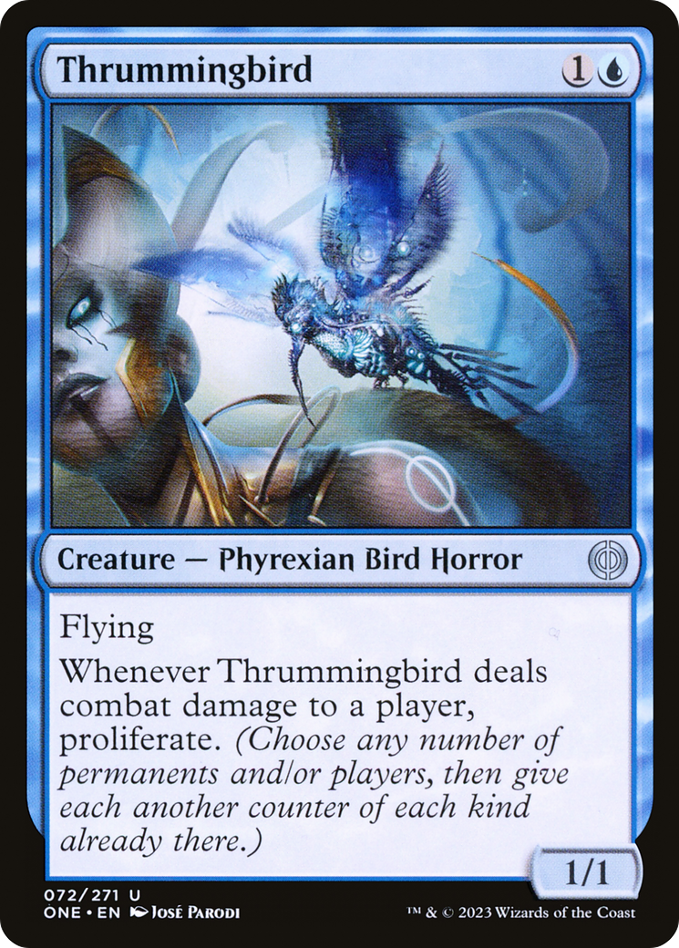 Thrummingbird (ONE-072) - [Phyrexia: All Will Be One] Foil
