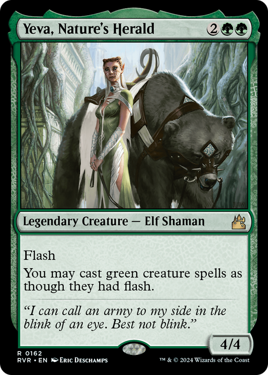 Yeva, Nature's Herald (RVR-162) - [Ravnica Remastered] Foil