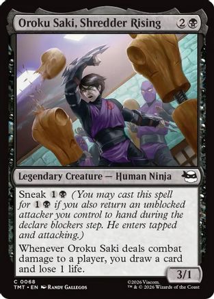 Oroku Saki, Shredder Rising (TMT-068) - [Teenage Mutant Ninja Turtles]