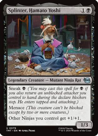 Splinter, Hamato Yoshi (TMT-079) - [Teenage Mutant Ninja Turtles] Foil