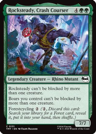 Rocksteady, Crash Courser (TMT-131) - [Teenage Mutant Ninja Turtles] Foil