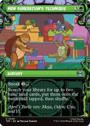 New Generation's Technique (Showcase) (TMT-240) - [Teenage Mutant Ninja Turtles] Foil