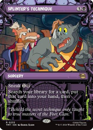 Splinter's Technique (Showcase) (TMT-233) - [Teenage Mutant Ninja Turtles] Foil