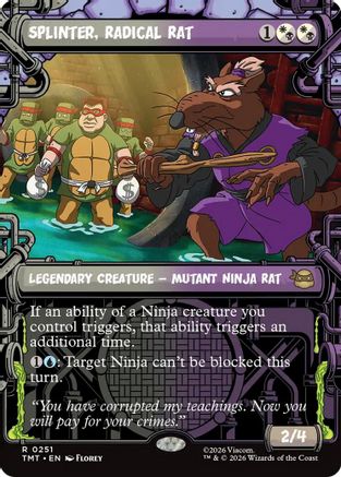 Splinter, Radical Rat (Showcase) (TMT-251) - [Teenage Mutant Ninja Turtles]