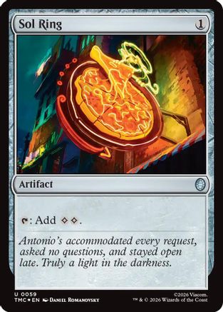 Sol Ring (Surge Foil) (TMC-059) - [Commander: Teenage Mutant Ninja Turtles] Foil