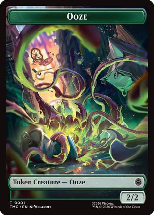 Ooze // Clue Double-Sided Token (TMC-1 // 2) - [Commander: Teenage Mutant Ninja Turtles]
