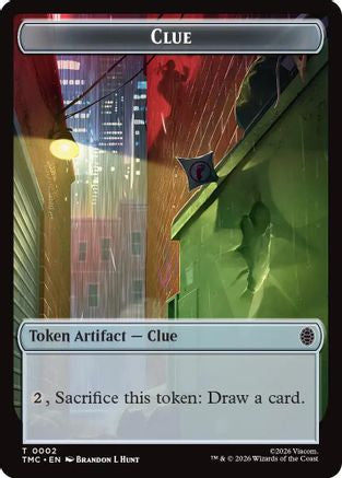 Clue // Rat Double-Sided Token (TMC-2 // 6) - [Commander: Teenage Mutant Ninja Turtles]