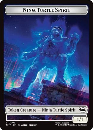 Ninja Turtle Spirit // Food Double-Sided Token (TMT-3 // 8) - [Teenage Mutant Ninja Turtles] Foil