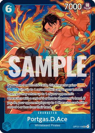 Portgas.D.Ace (119) (Store Treasure Cup 2026) (OP13-119) - One Piece Promotion Cards