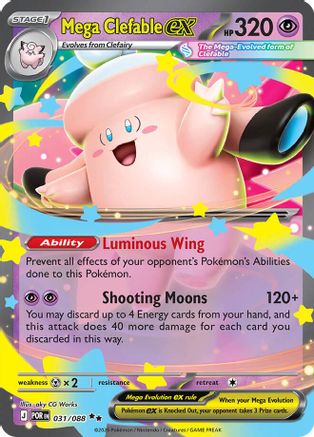Mega Clefable ex - 031/088 31 - [ME03 Perfect Order] Holofoil