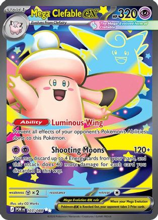 Mega Clefable ex - 103/088 103 - [ME03 Perfect Order] Holofoil