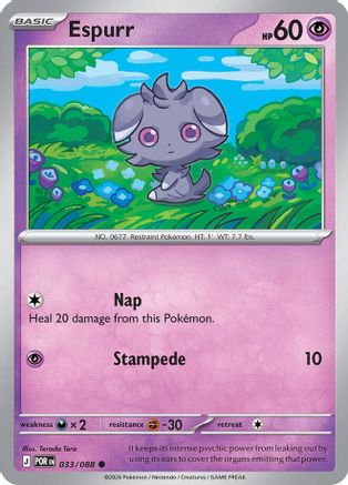 Espurr - 033/088 33 - [ME03 Perfect Order]