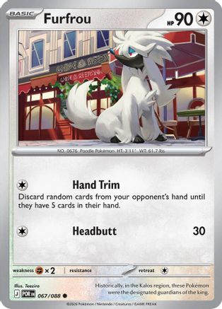 Furfrou 67 - [ME03 Perfect Order] Reverse Holofoil