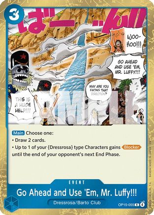 Go Ahead and Use 'Em, Mr. Luffy!!! (OP15-055) - Adventure on Kami's Island