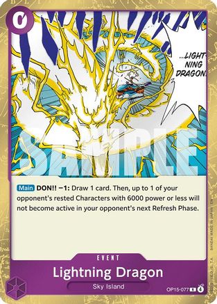 Lightning Dragon (OP15-077) - Adventure on Kami's Island