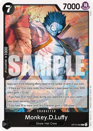 Monkey.D.Luffy (OP15-092) (OP15-092) - Adventure on Kami's Island
