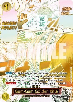 Gum-Gum Golden Rifle (Alternate Art) (OP15-116) - Adventure on Kami's Island