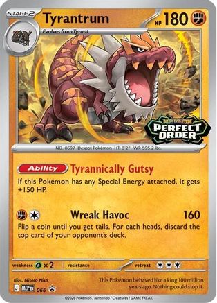 Tyrantrum - 066 (66) [ME Mega Evolution Promo] Holofoil