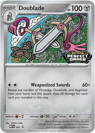 Doublade - 067 [Staff] 67 - [ME Mega Evolution Promo] Holofoil