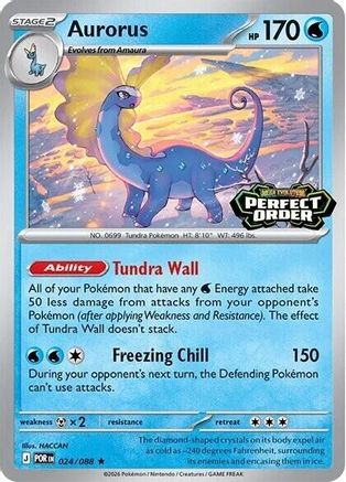 Aurorus (Perfect Order Stamped) 24 - [Miscellaneous Cards & Products] Holofoil