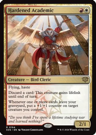 Hardened Academic (SOS-194) - [Secrets of Strixhaven]