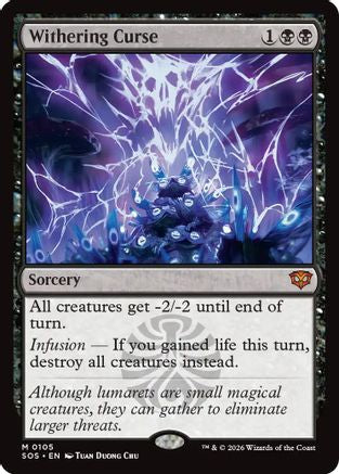 Withering Curse (SOS-105) - [Secrets of Strixhaven] Foil