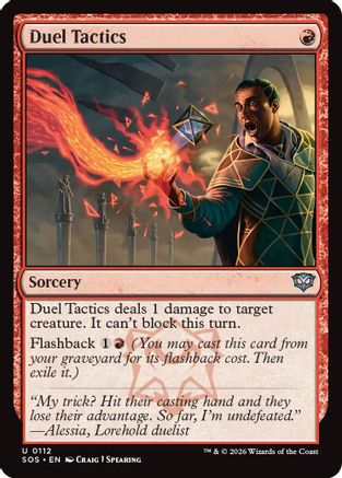 Duel Tactics (SOS-112) - [Secrets of Strixhaven] Foil