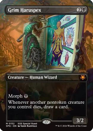 Grim Haruspex (Borderless) (SPG-152) - [Special Guests] Foil