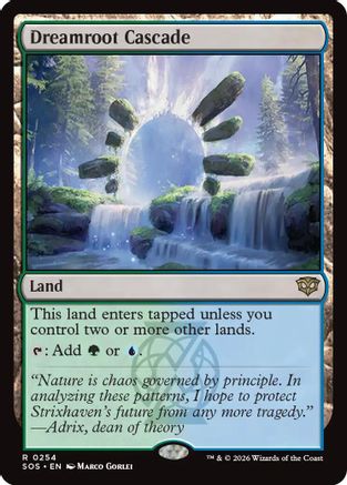Dreamroot Cascade (SOS-254) - [Secrets of Strixhaven]