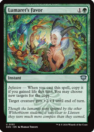 Lumaret's Favor (SOS-153) - [Secrets of Strixhaven] Foil