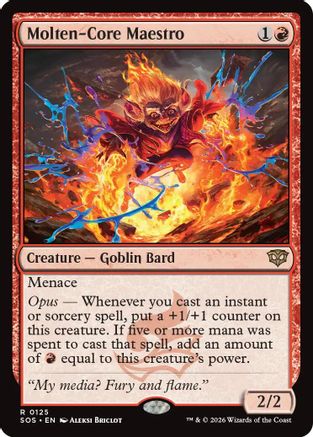 Molten-Core Maestro (SOS-125) - [Secrets of Strixhaven] Foil