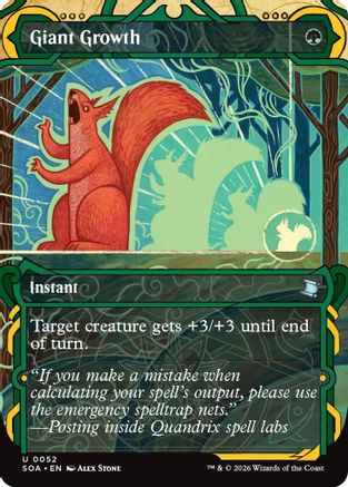 Giant Growth (SOA-052) - [Secrets of Strixhaven: Mystical Archive]