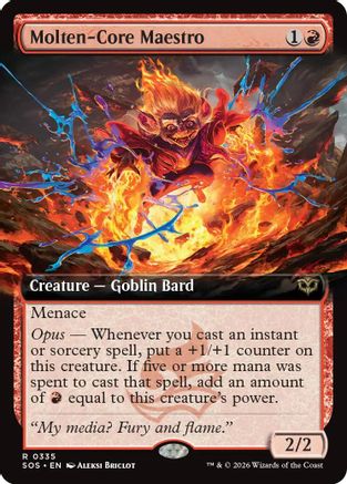 Molten-Core Maestro (Extended Art) (SOS-335) - [Secrets of Strixhaven]