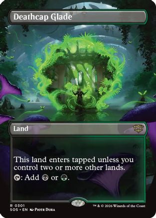 Deathcap Glade (Borderless) (SOS-301) - [Secrets of Strixhaven] Foil