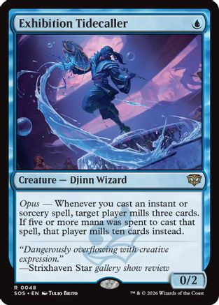 Exhibition Tidecaller (SOS-048) - [Secrets of Strixhaven] Foil