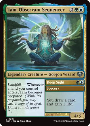 Tam, Observant Sequencer (SOS-237) - [Secrets of Strixhaven] Foil