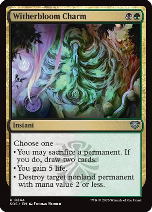 Witherbloom Charm (SOS-244) - [Secrets of Strixhaven] Foil